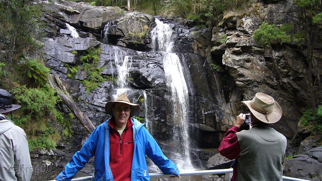 12-Laurie enjoys the views from Stevensons Falls.JPG